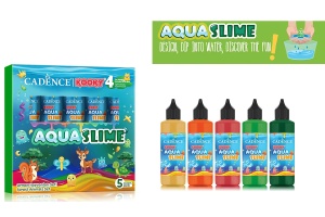 Set 5x90ml Aqua Slime Animale din Padure Cadence - Img 1