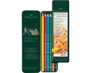 Set 6 creioane colorate Polychromos Faber Castell FC110096
