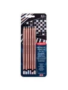 Set 6 creioane metalice pastel Derwent 2305602