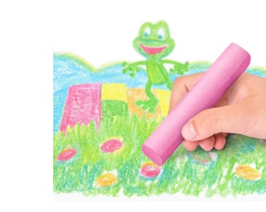 Set 6 crete jumbo pentru asfalt Staedtler Noris Junior Peppa, 20 mm, usor de indepartat cu apa, ST-2365-C6-L1