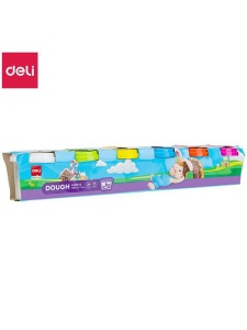 Set 6 culori Plastilina Deli 100g DLEH720-6