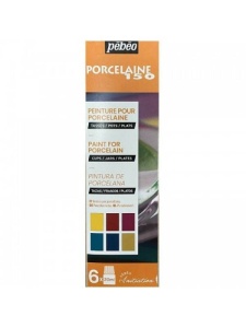 Set 6 x 20ml culori pentru portelan Porcelaine 150 Initiation Pebeo 756472