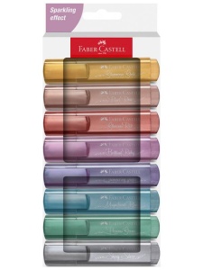 Set 8 textmarker 1546 Metalizat 2024 Faber-Castell FC254678