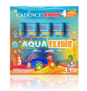Set creativ 3D Aqua Slime Ferma Animalelor 5x90 ml Cadence