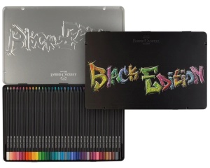 Set de 36 Creioane Colorate in Cutie Metalica Black Edition Faber Castell 116437