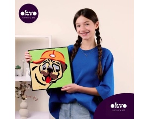 Set de Colorat cu Lut 29x29 Pug-Dog Okto OK20029