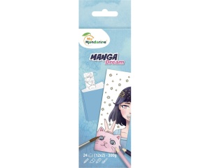 Set de colorat semne de carte Manga Dream pentru copii Mandarine GY178C