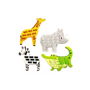 Set de Tesut cu Panglici Filanimo Animale Salbatice Avenue Mandarine KC172C