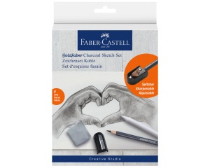 Set desen carbune 8 buc Faber-Castell 114006