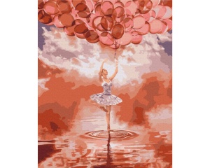 Set pictura pe numere, Ballerina at Sunset, BS52713
