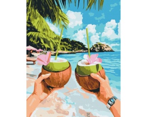 Set pictura pe numere coconut delight BS54318