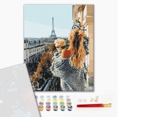 Set pictura pe numere mademoiselle in paris PBS52309