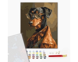Set Pictura pe Numere Model Caine Elengant BS53933