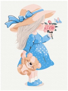 Set pictura pe numere pentru copii Little Lady 7123
