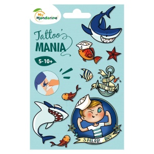 Set Tatuaje Temporare Seaworld Avenue Mandarine CC004O