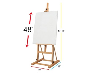 Sevalet Profesional de Studio MEEDEN H-Frame din Fag Natur, cod AFE-6067-YM