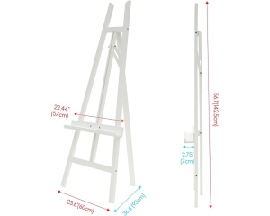 Sevalet Profesional de Studio MEEDEN Basic Large A-Frame din Pin Natur, cod AFE-6016S-BS