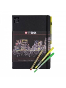 Sketchbook A4 cm 80 file hartie neagra Sakura 94141005