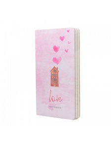 Sketchbook Love is in the air 9.4 x 17.2cm Drasca