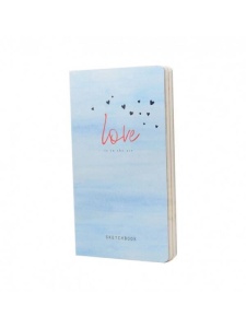 Sketchbook Love is in the air 9.4 x 17.2cm Drasca