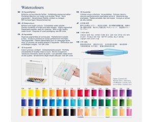 Acuarele set 48 in cutie de plastic Studio Faber Castell 169748
