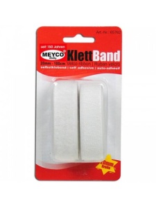 Banda velcro autoadeziva 20mm - 100cm Meyco 65761