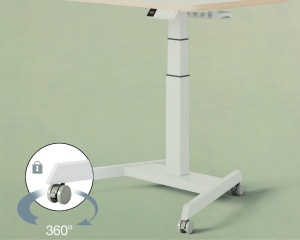 Birou ergonomic electric ajustabil pe inaltime ergo Leitz LZ65340001