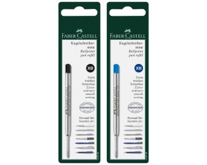 Blister rezerve pix Faber Castell metalice M B XB pentru scriere profesionala