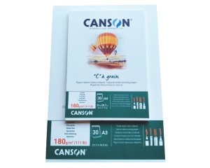 Bloc de Desen  180g Canson C a grain lipit pe latura scurta