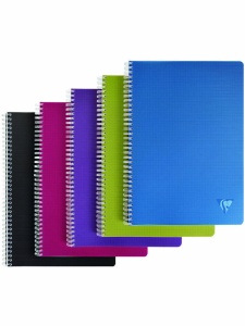 Caiet cu spira seria Linicolor Intensive 90 file A5 90g Clairefontaine