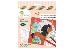 Carte De Colorat Graffy Pop Number Cai Avenue Mandarine GY109C - Img 1