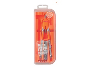 Compas geometrie 3 piese in cutie plastic fluo CO10FLU Arda