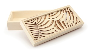 Cutie de depozitare din lemn cu perforatii 18x8,5x5cm 106310 Graine Creative