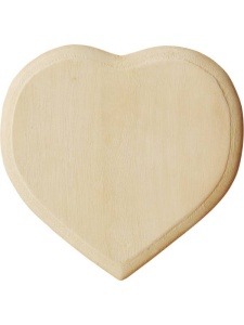 Inima din lemn 13.5 x 13.5 cm Meyco 34658
