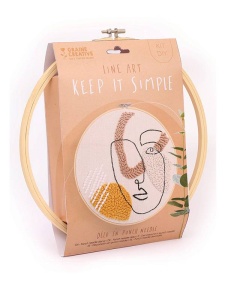 Kit broderie Punch Needle Line Art Graine Creative, cod 420238