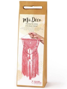 Kit creatie macrame Graine Creative, 30 x 50 cm, cod 791057