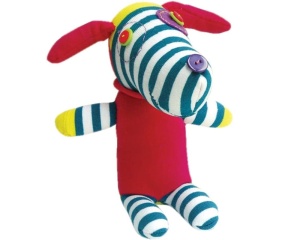 Kit creativ de cusut, catel Doug din sosete, 19 x 18 cm, 750504, Graine Creative