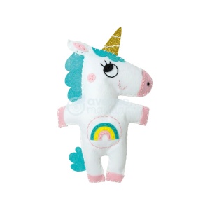 Kit Broderie Little Couz'in Alicia the Unicorn Avenue Mandarine KC066C