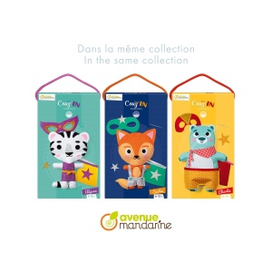 Kit Broderie Little Couz'in Charlie the Bear Avenue Mandarine KC156C