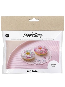 Kit creativ Mini-Craft pentru copii, mini-gogosi modelate din lut, 977671