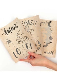 Kit de broderie pentru imbracaminte Self Love Graine Creative 420245