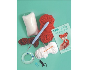 Kit de Crosetat Amigurumi Jucarie pentru Bebelusi model Vulpe Graine Creative 420275