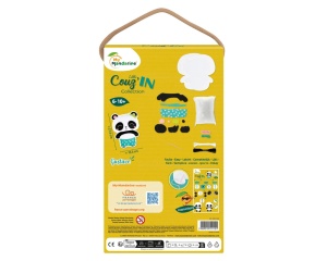 Kit de cusut pentru copii Little Couz’in Gustave the Panda set creativ breloc panda Mandarine KC110C