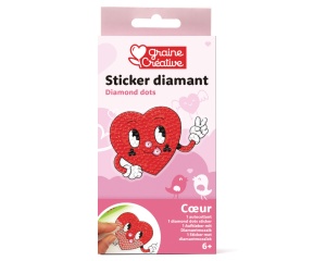 Kit Mozaic cu Strasuri, model Inima 750280 Graine Creative