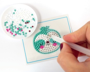 Kit Mozaic cu Strasuri, model Lenes 750274 Graine Creative