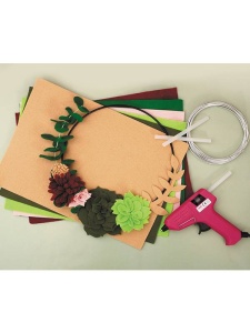 Kit ornamental coronita din fetru Graine Creative 420049