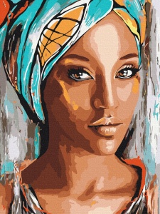 Kit pictura pe numere Portrait of an African woman Profiart 51956