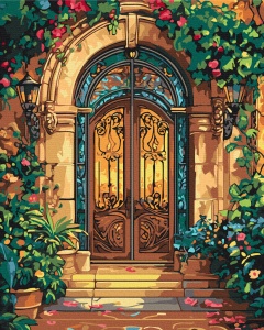 Kit pictura pe numere The Door to a Fairy Tale 54230