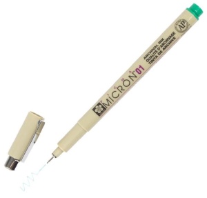 Liner Pigma Micron GREEN 29 Marimi Diferite Sakura