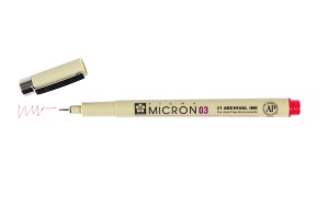 Liner Pigma Micron RED 19 Marimi Diferite Sakura